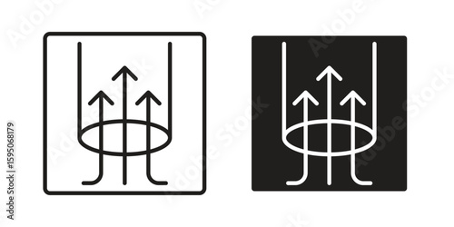 Air suction icon Vector isolated design element. EPS10