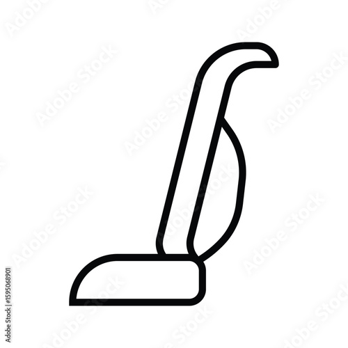 Minimalist Outline of a Vacuum Cleaner for Cleaning and Home Use