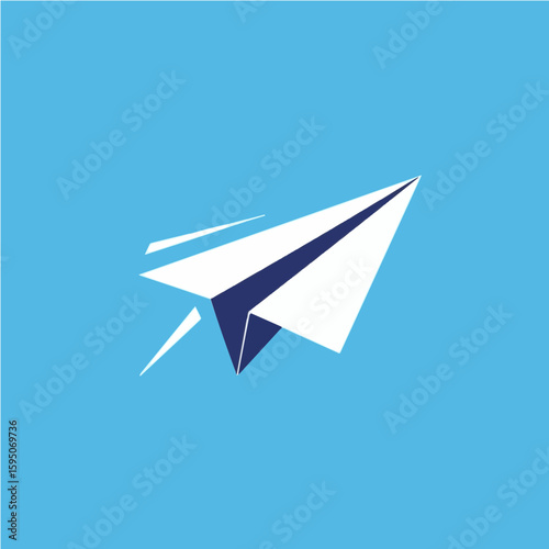paper plane vector illustration