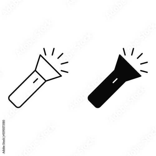 Airplane outline and filled travel aircraft icons for aviation flight navigation transportation system and airline interface vector illustration design.