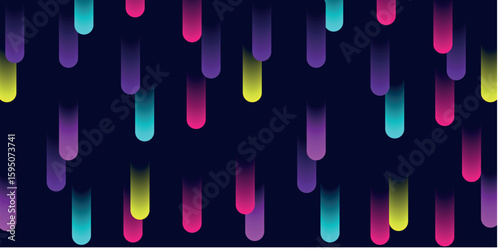 Colorful Paper Clip Alphabet Pattern Vector Set – Seamless Office Stationery Design with ABC Letters, Icons, Metal Elements, Business Symbols, Decorative Texture Wallpaper for Paper and Digital Use