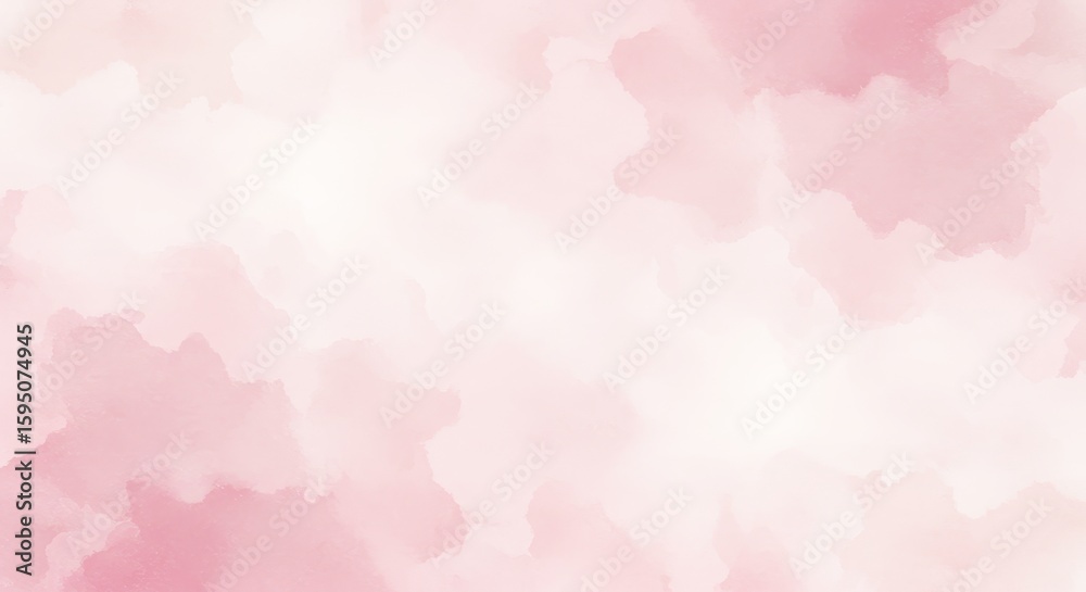 Fototapeta premium Watercolor Wash in Pink Tones Light and Delicate Texture