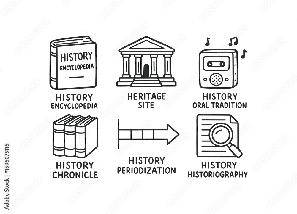 history encyclopedia volume, history heritage site, history oral tradition recording, history chronicle series, history periodization schema, history historiography analysis