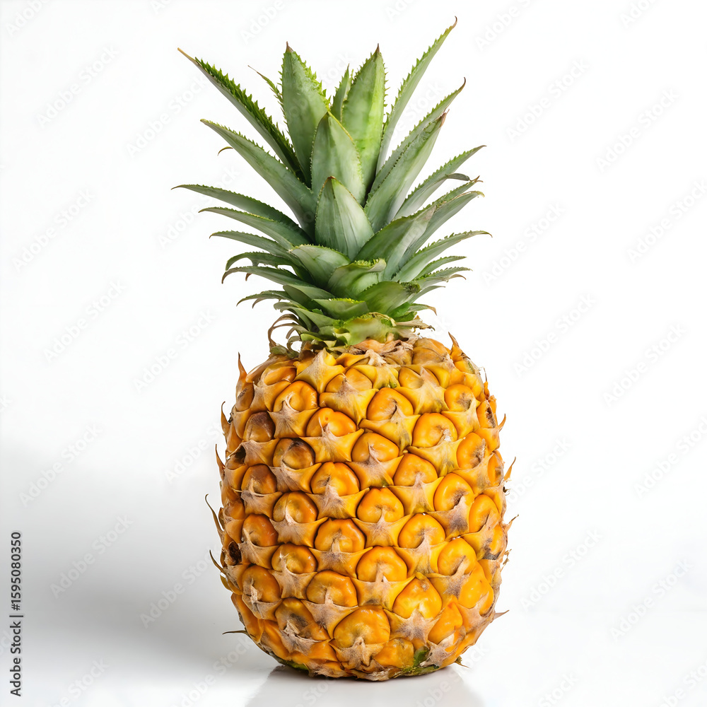 Fototapeta premium Pineapple isolated on transparent background 