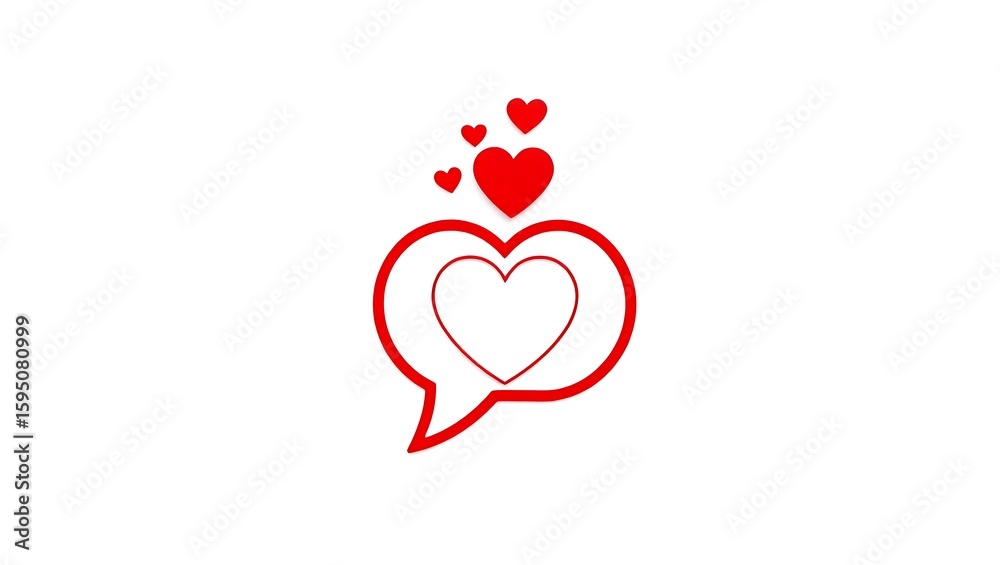 love chat icon, heart message icon, romantic emoji love chat icon, heart message icon, romantic emoji
