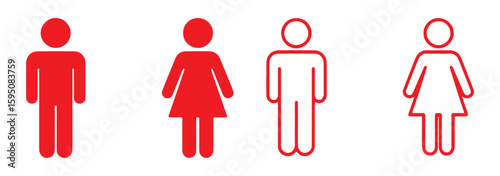 Set of people icon representing group size. Perfect can use in demographic, social media, and team concept