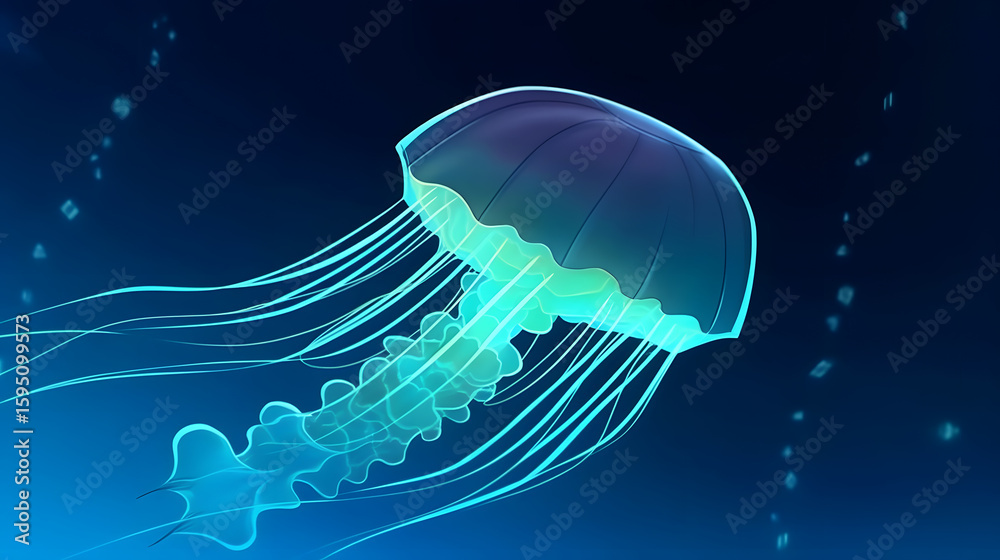 Fototapeta premium Peaceful Underwater Scene