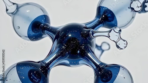 witnesser the exalted spectacle of angstrom particle work same radiant swimming transparent tentacle, streaming inwards angstrom brilliant align of metallic and abstruse navy, angstrom it