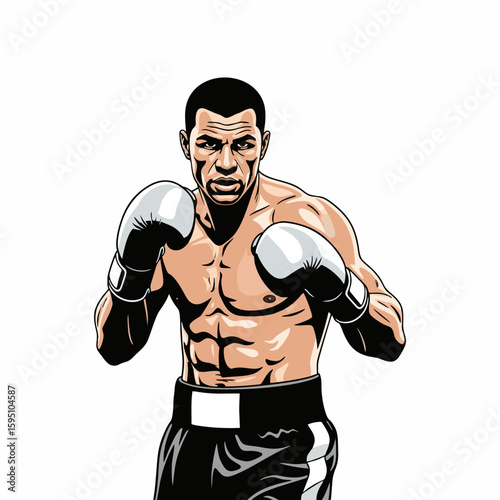 professional boxing athletes prepare for a match