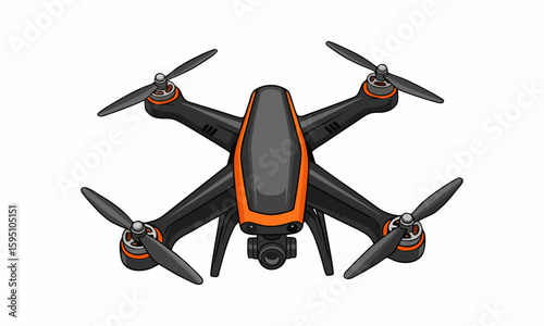drone illustration on a white background