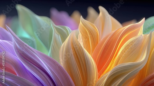 Dynamic Light Swirl in Multicolor Pastel Gradient