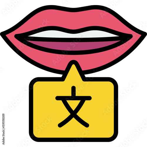 mouth talk icon