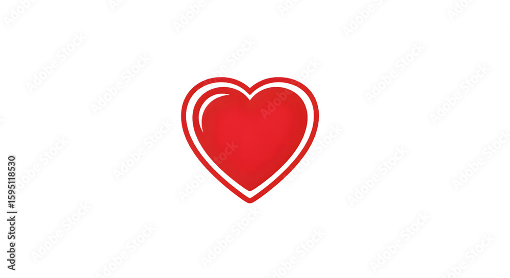 Red Heart Icon on Transparent Background Romantic Love Symbol for Valentine's Day or Relationship Themes Red Heart Icon on Transparent Background Romantic Love Symbol for Valentine's Day or Relationship Themes