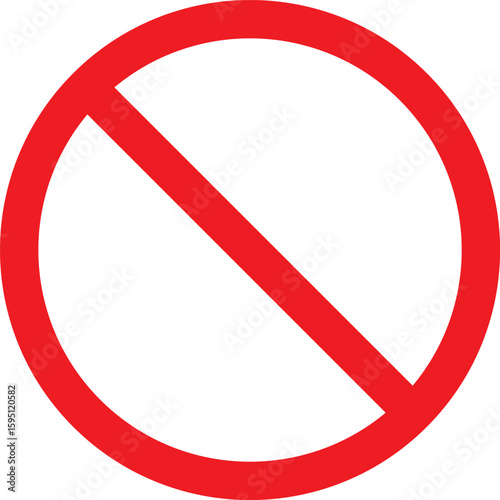 Red Circle Diagonal Line Prohibition Symbol No Entry Sign Graphic vector Free Download Red Circle Diagonal Line Prohibition Symbol No Entry Sign Graphic vector - GFXLoad