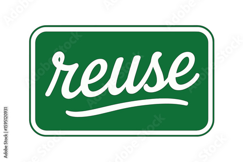 Handwritten label 'Reduce Reuse Recycle' is a beautiful illustration and lettering poster for a t-shirt textile graphic design protesting against plastic garbage