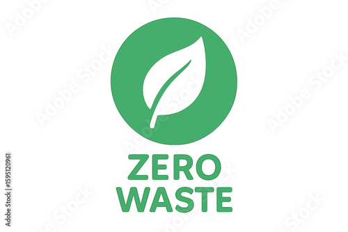 Logo Set Featuring Isolated Vector Style Illustrations of Badges Representing Recycling, Ecological Concepts, Green Energy, and Zero Waste Symbols