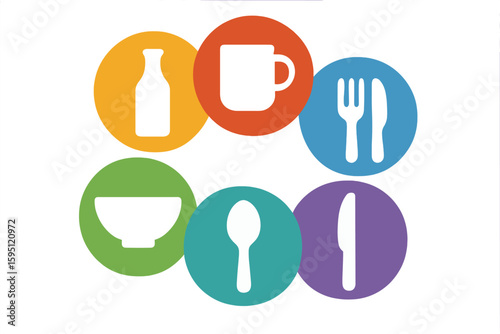 refuse single use plastic packaging, bags, containers, bottles, and straws, promote a plastic free daily life and zero waste ideology,  vector illustration clip art