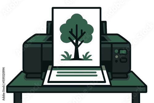 Eco-friendly printing practices, such as green eco printing, emphasize the importance of thoughtful printing, as seen in the context of a large inkjet plotter printer used for producing various items