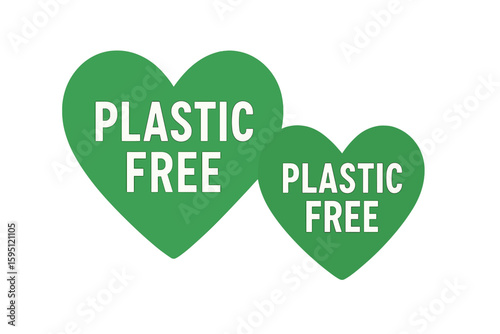 Eco-friendly product featuring a heart-shaped logo, zero waste, and recycling, all packaged in green and recyclable materials