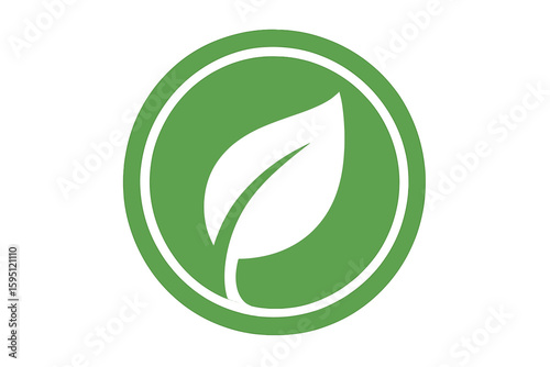 Eco seal for non toxic pack, compostable product label, plastic free icon
