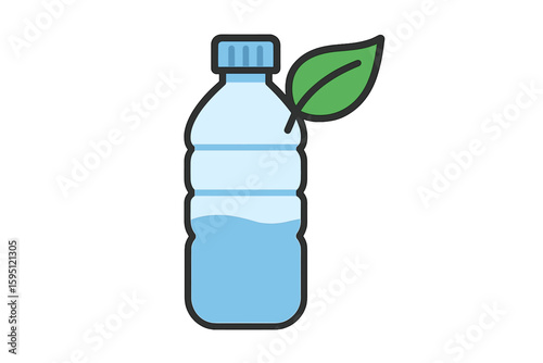 Create your own eco-friendly message with a custom water bottle slogan, featuring hand-drawn vector lettering and illustrations perfect for banners, posters, and flyers, promoting a zero-waste