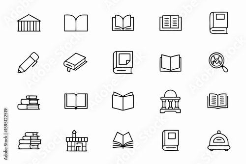 A scholarly and elegant collection for libraries, publishing houses, author branding, or research tools.