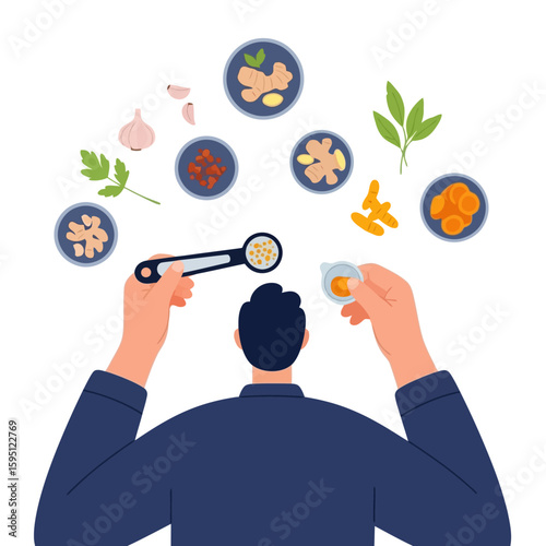 Preparing Natural Remedies with Herbs and Spices for Wellness