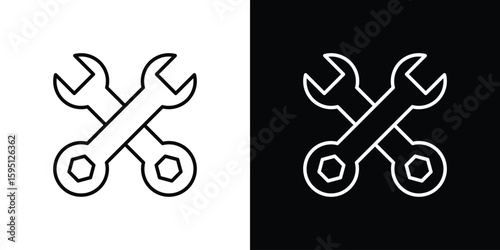 Tools icon in simple linear style.