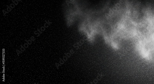 Abstract Smoke Texture Creates Visual Effects On Black Background