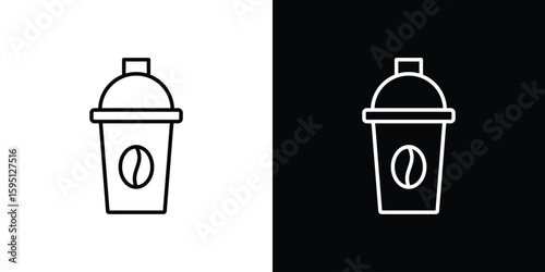 Shaker icon in simple linear style.
