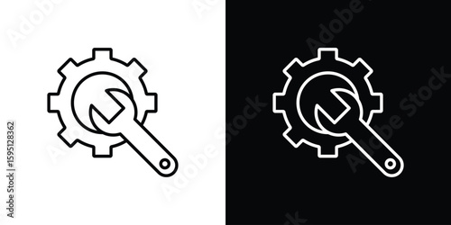 Productivity tools icon in simple linear style.