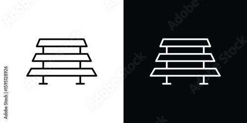 Pallet icon in simple linear style.