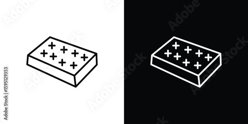 Mattress icon in simple linear style.