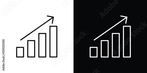 Marketing strategy icon in simple linear style.