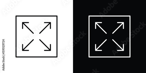 Large capacity icon in simple linear style.