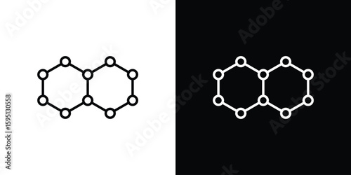 Hormones icon in simple linear style.