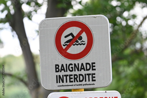 Panneau Baignade Interdite