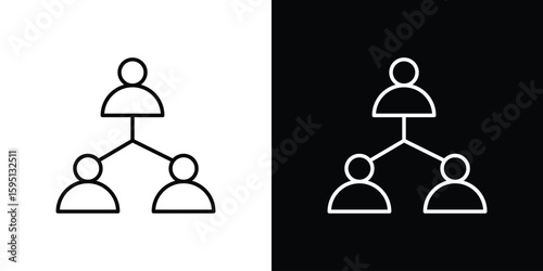 Coordinate icon in simple linear style.