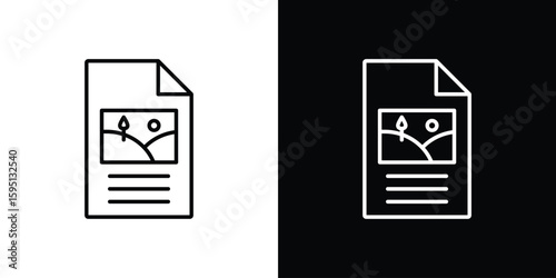 Content icon in simple linear style.