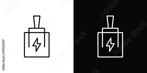 Circuit Breaker icon in simple linear style.