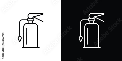 Blowtorch icon in simple linear style.