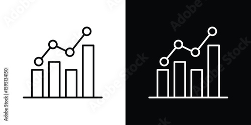 Benchmarking icon in simple linear style.