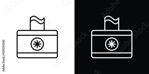 baby wipe icon in simple linear style.