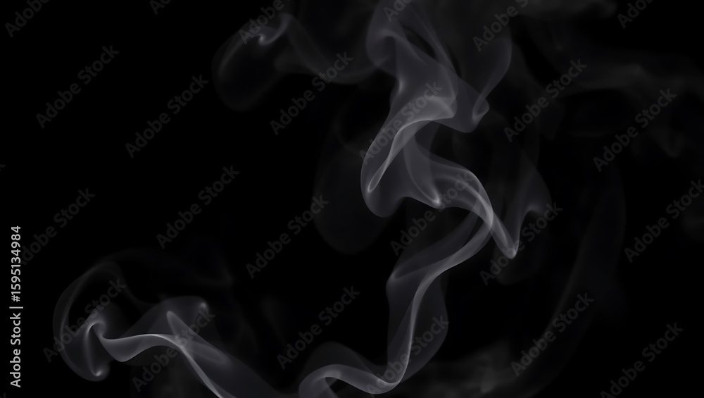 Fototapeta premium smoke on black background