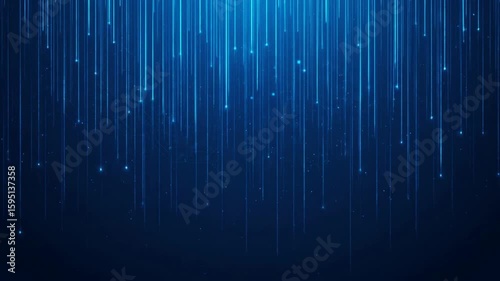 Abstract blue background featuring vertical lines and small dots, creating a digital, futuristic, and technological feel.