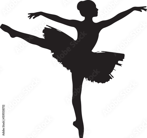 silhouette of a ballet dancer