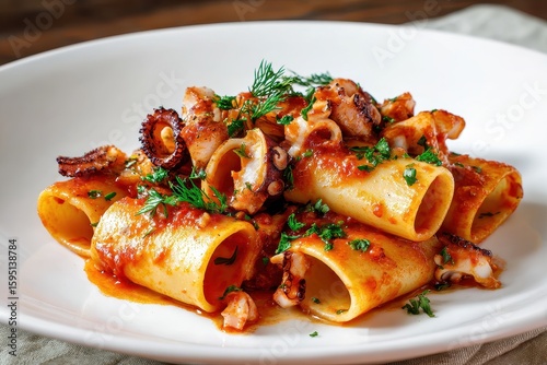 Paccheri with Calamari Sauce