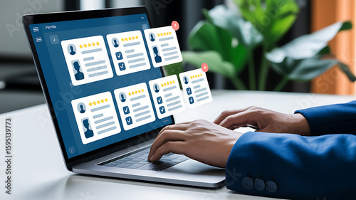Online Reputation Management Monitoring Customer Feedback Analysis Using a Laptop Computer Digital Strategies and Improving Customer Satisfaction Through Real Time Sentiment Analysis and Insights
