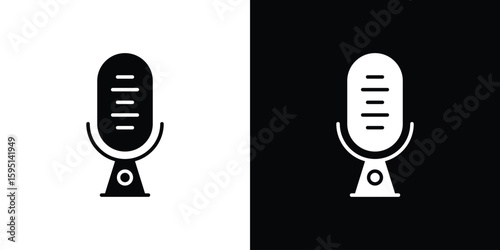 Voice recognition icon vector, solid illustration, pictogram set.