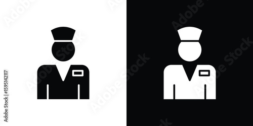 Valet icon vector, solid illustration, pictogram set.
